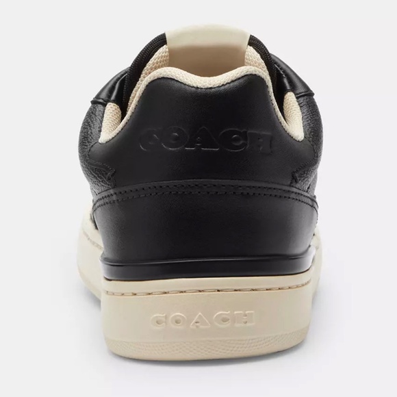 New Coach Court low top signature canvas black/charcoal women shoes size 5 - Picture 4 of 4